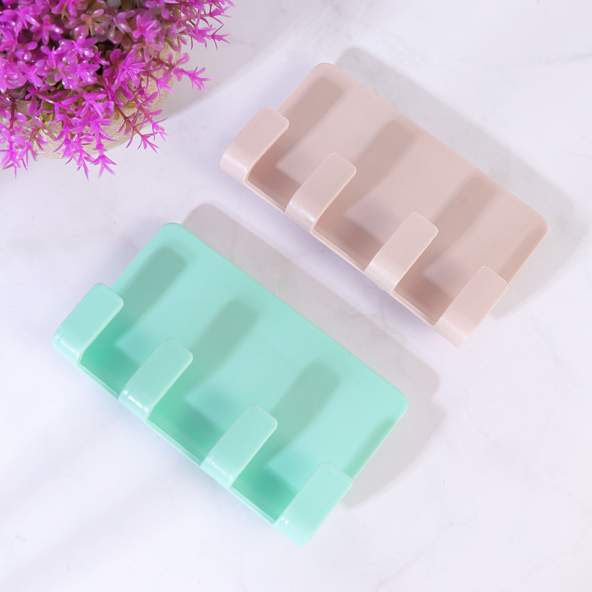 Cable Organizer - 2 Stück Wandmontierte Handyhalterung, Klebende Handy-