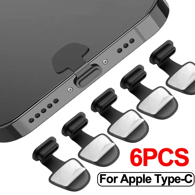 Usb Hub - 1/4/6 Stück Ladeanschluss-Staubschutz-Stecker für iPhone Samsung